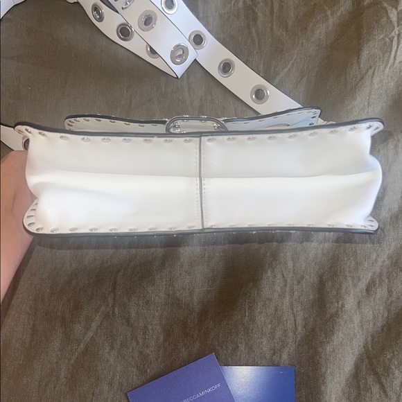 Rebecca Minkoff White Crossbody Bag with Silver Accents - Picture 6 of 6